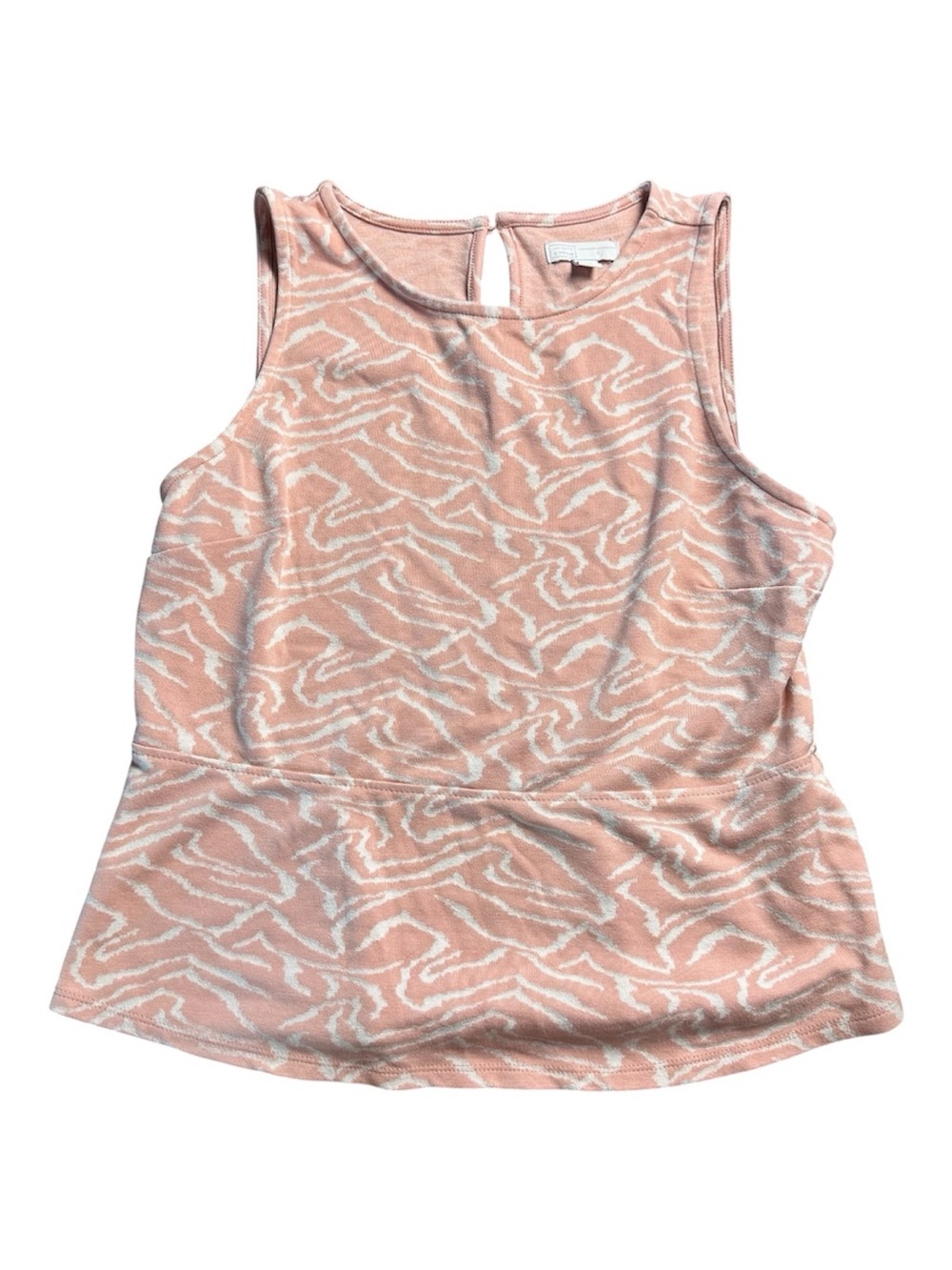 14th & Union Pink and White Patterned Tank Size Small - Casual or Office Wear